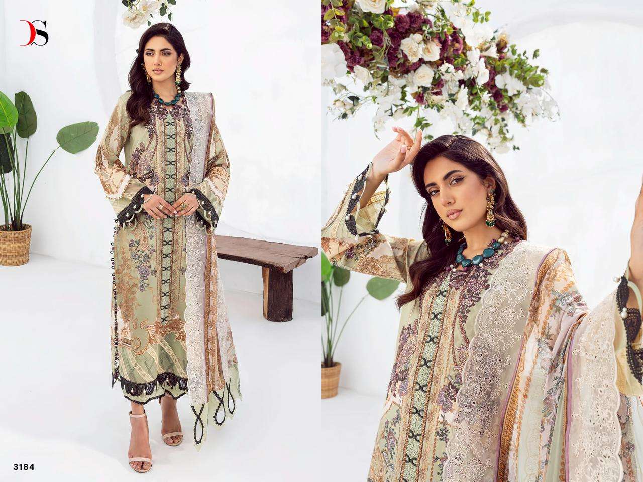 deepsy suits jade needle wonder vol-2 3181-3188 series trendy designer pakistani salwar suits wholesale price surat 