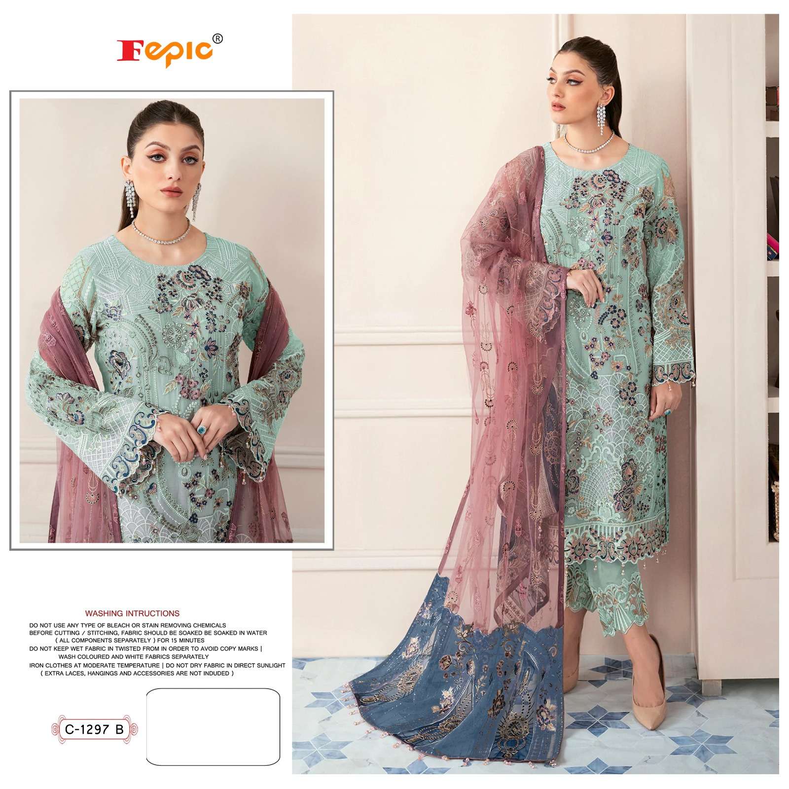 fepic 1297 series exclusive designer pakistani salwar suits collection online supplier surat