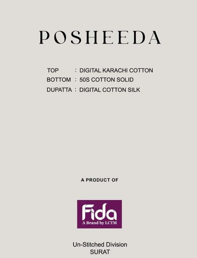 fida posheeda 1001-1006 series karachi cotton designer salwar kameez online dealer surat 