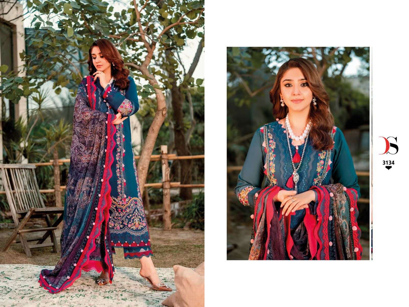 firdous ombre embroidered vol-2 nx by deepsy suits pakistani salwar kameez wholesale price 