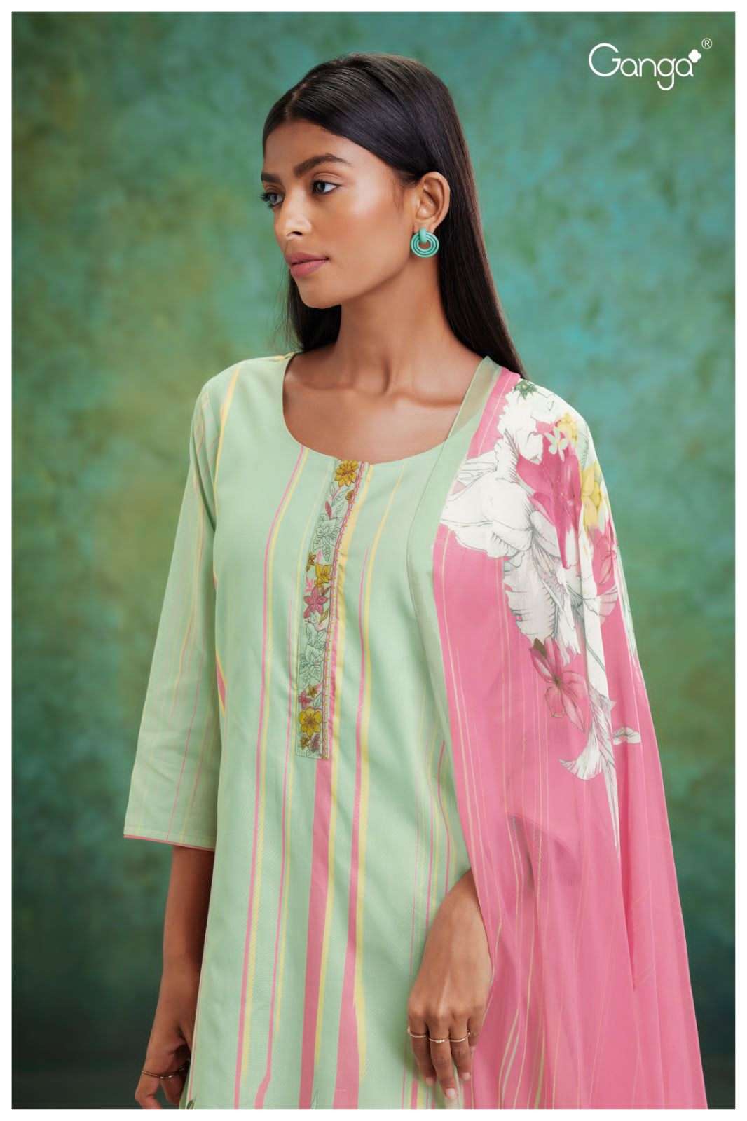 ganga basima 1746 series premium cotton designer salwar suits catalogue wholesale price surat 