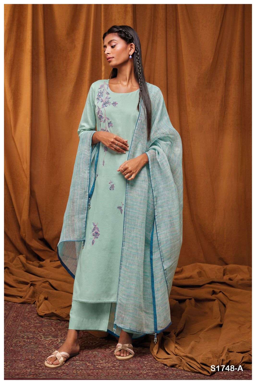 ganga candi 1748 series indian designer salwar kameez catalogue latest collection 2023 