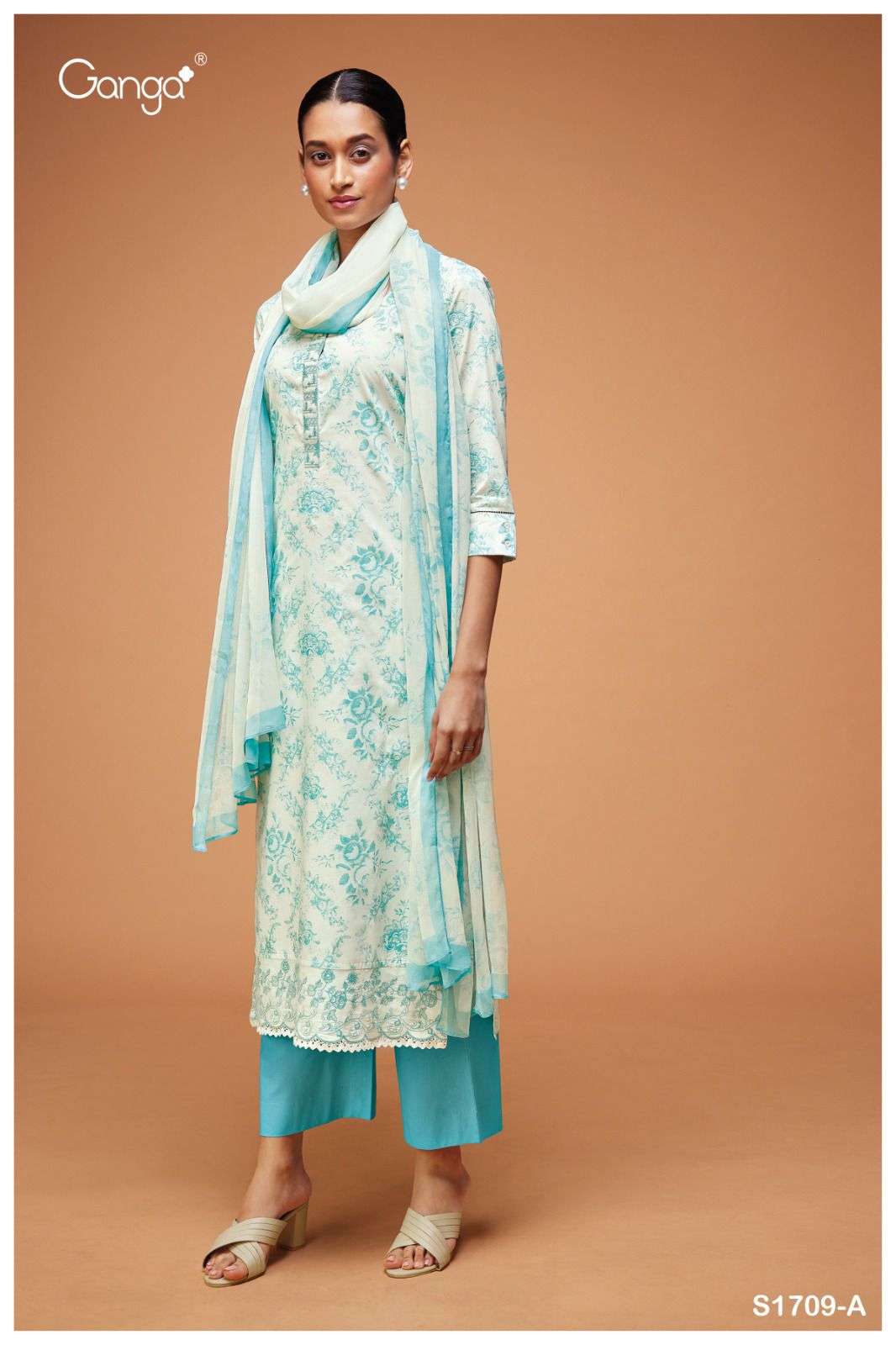 ganga dharini 1709 series stylish designer salwar kameez catalogue online supplier surat 