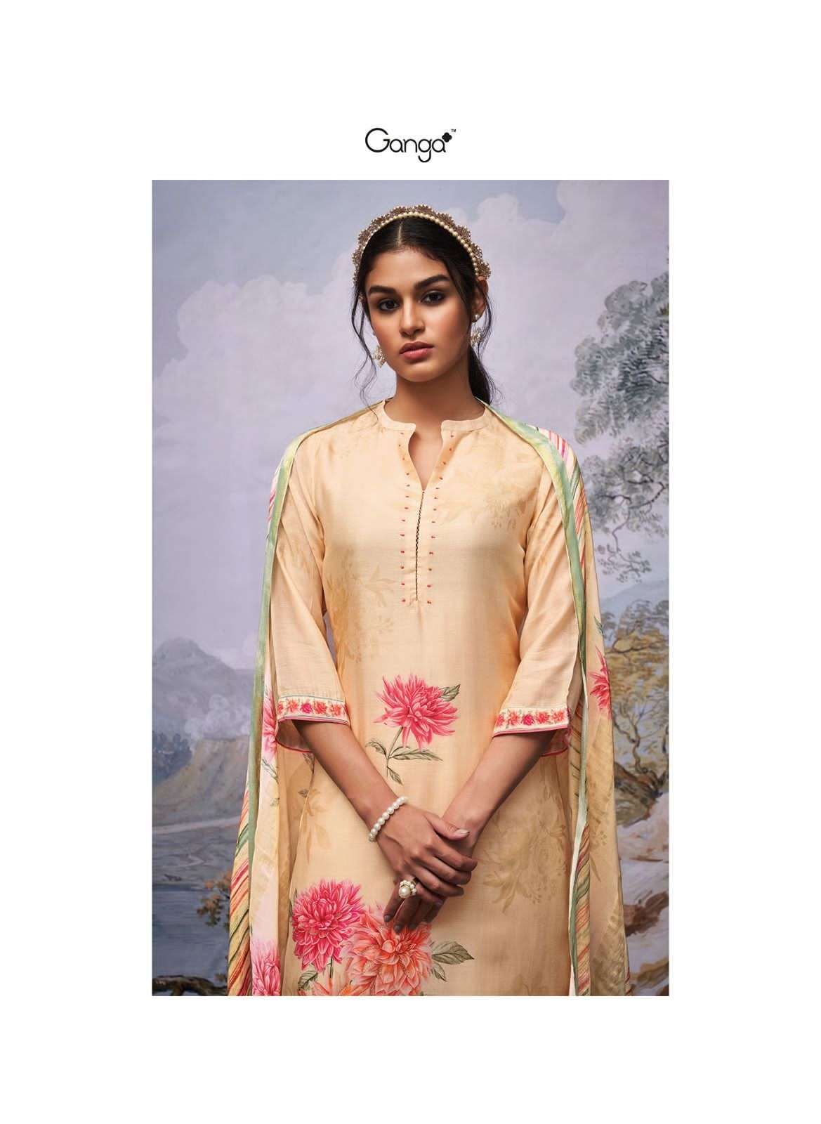 ganga seerat 1396-1401 series stylish look designer salwar kameez catalogue design 2023 