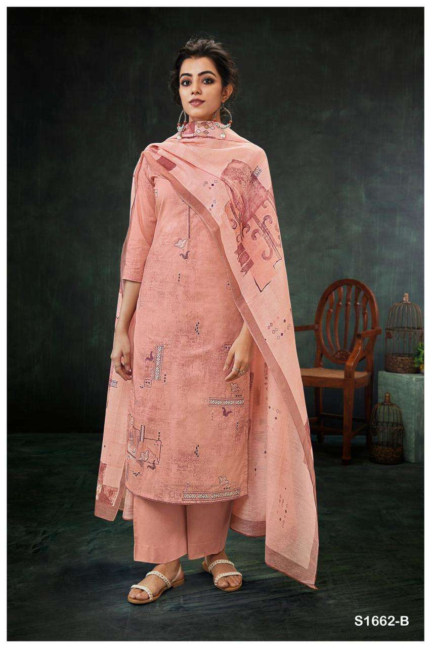 ganga vansha 1662 series premium cotton designer salwar kameez catalogue wholesale price surat