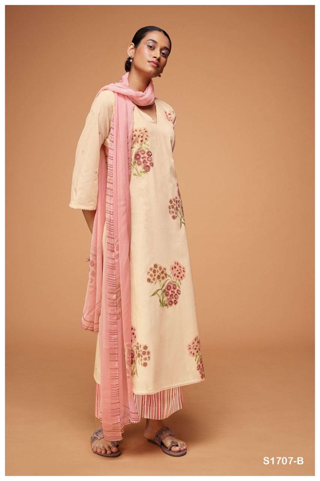 ganga verena 1707 series cotton designer salwar kameez catalogue wholesale price surat