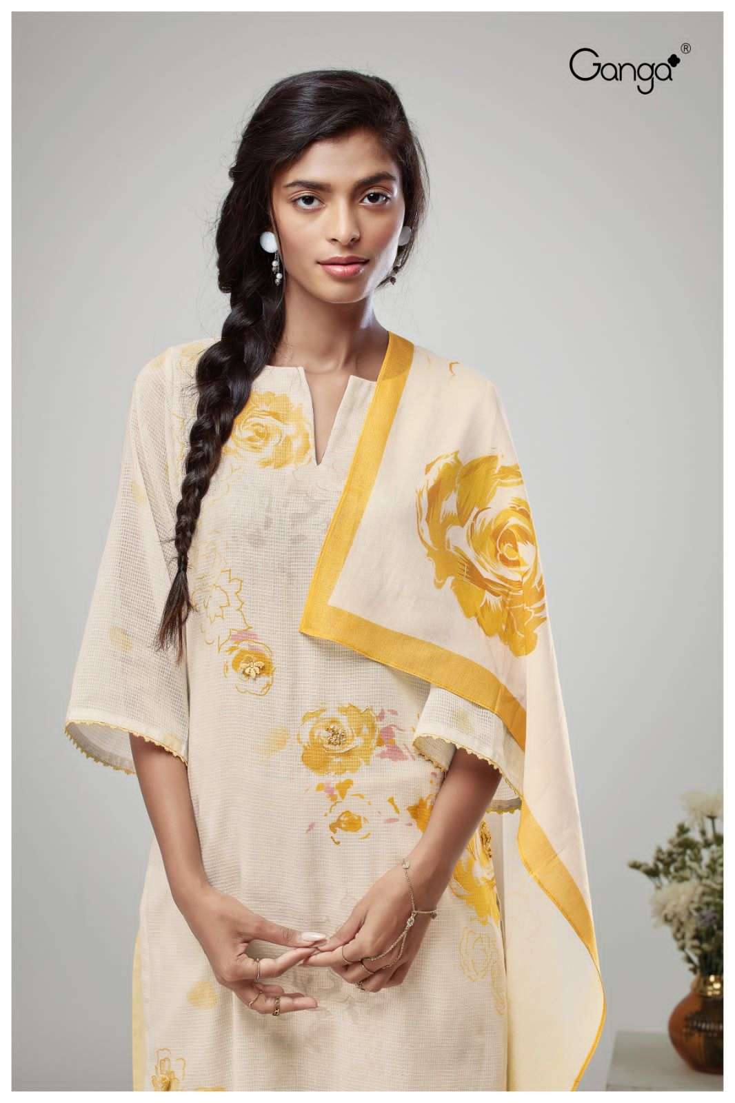 ganga warhi 1684 series exclusive designer dress material catalogue latest collection 2023 