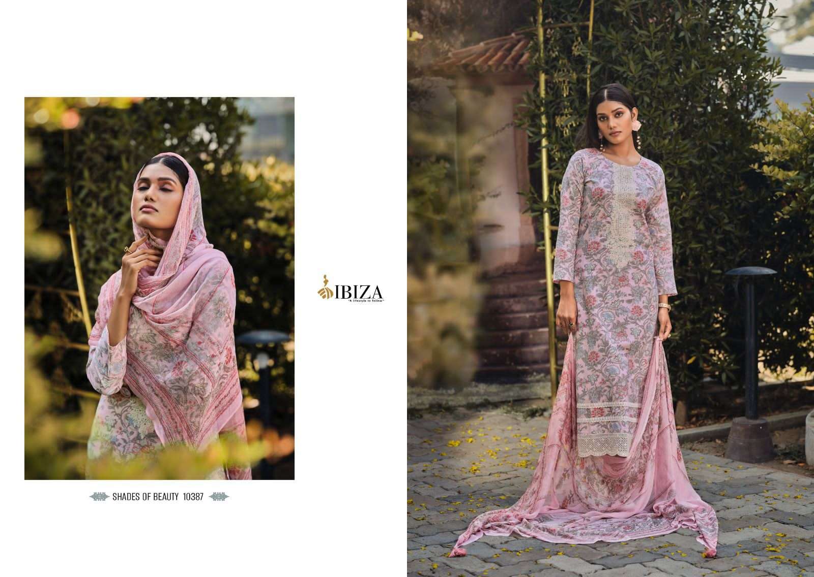 ibiza emily 10383-10390 series lawn cotton designer salwar kameez catalogue wholesaler surat 