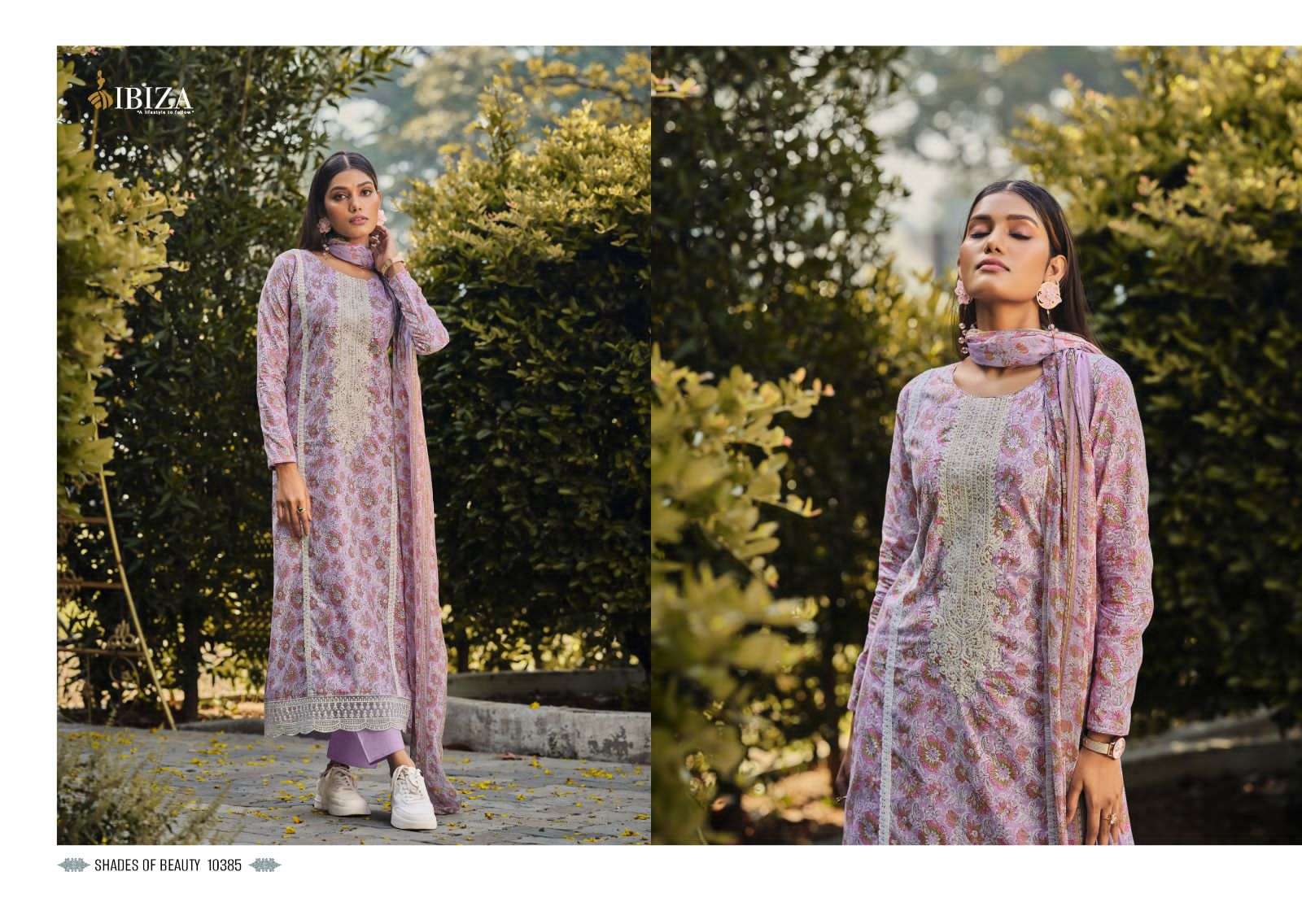 ibiza emily 10383-10390 series lawn cotton designer salwar kameez catalogue wholesaler surat 