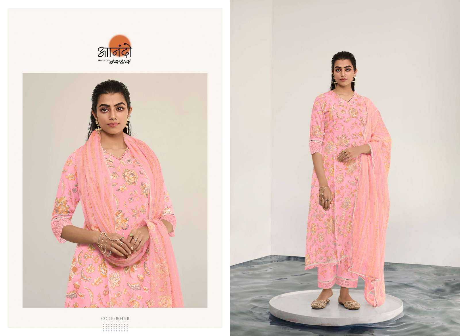 jayvijay claudia 8045 series exclusive designer salwar kameez catalogue wholesaler surat