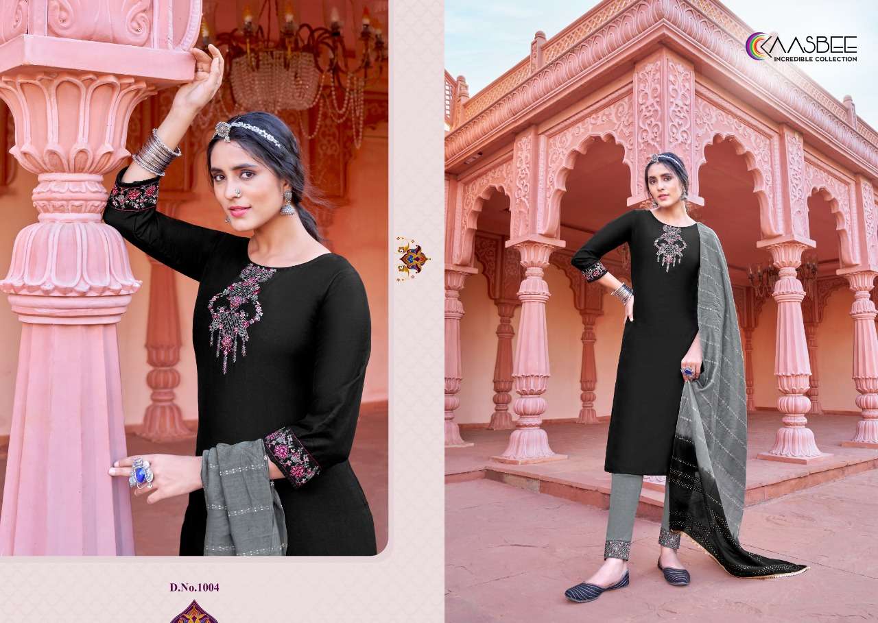 kaasbee rajwadi vol-1 1001-1006 series stylish designer kurtis catalogue online market surat