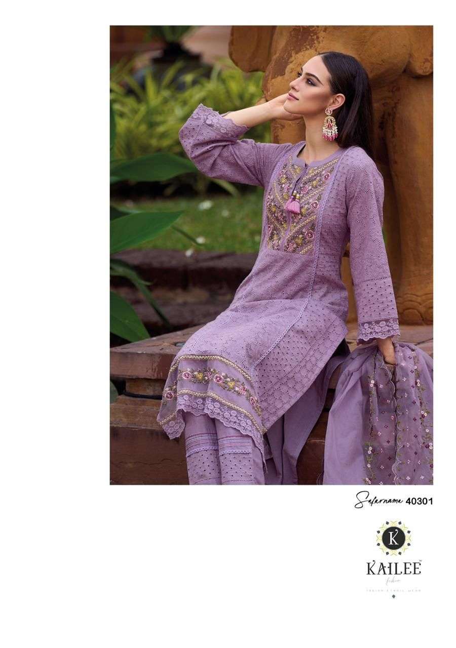 kailee fashion safarnama 40301-40304 series exclusive designer kurtis catalogue latest collection 2023
