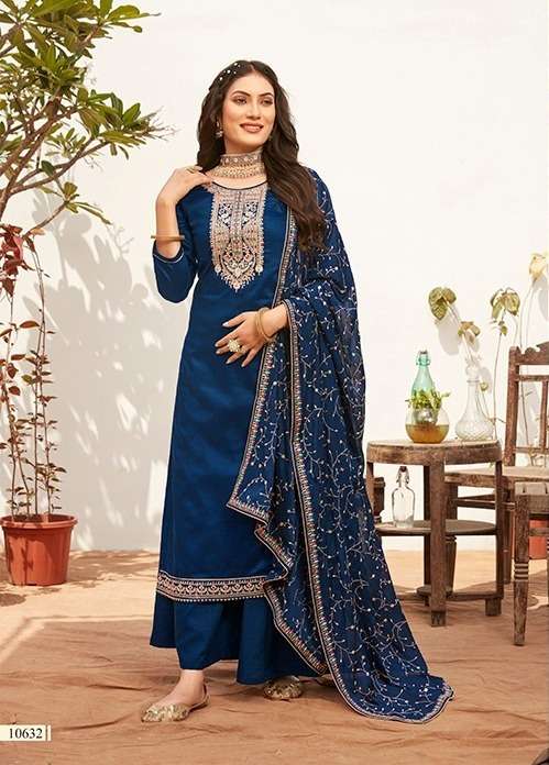 kalarang keerat 10631-10636 series stylish look designer salwar suits catalogue design 2023 