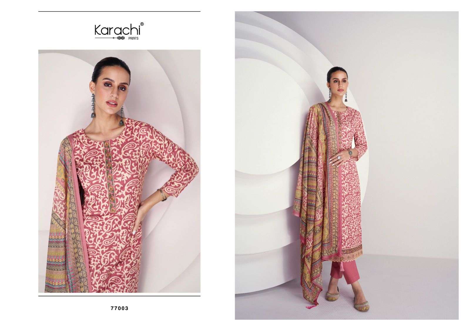 karachi prints batik 77001-77006 series unstich designer dress material catalogue wholesale price surat 