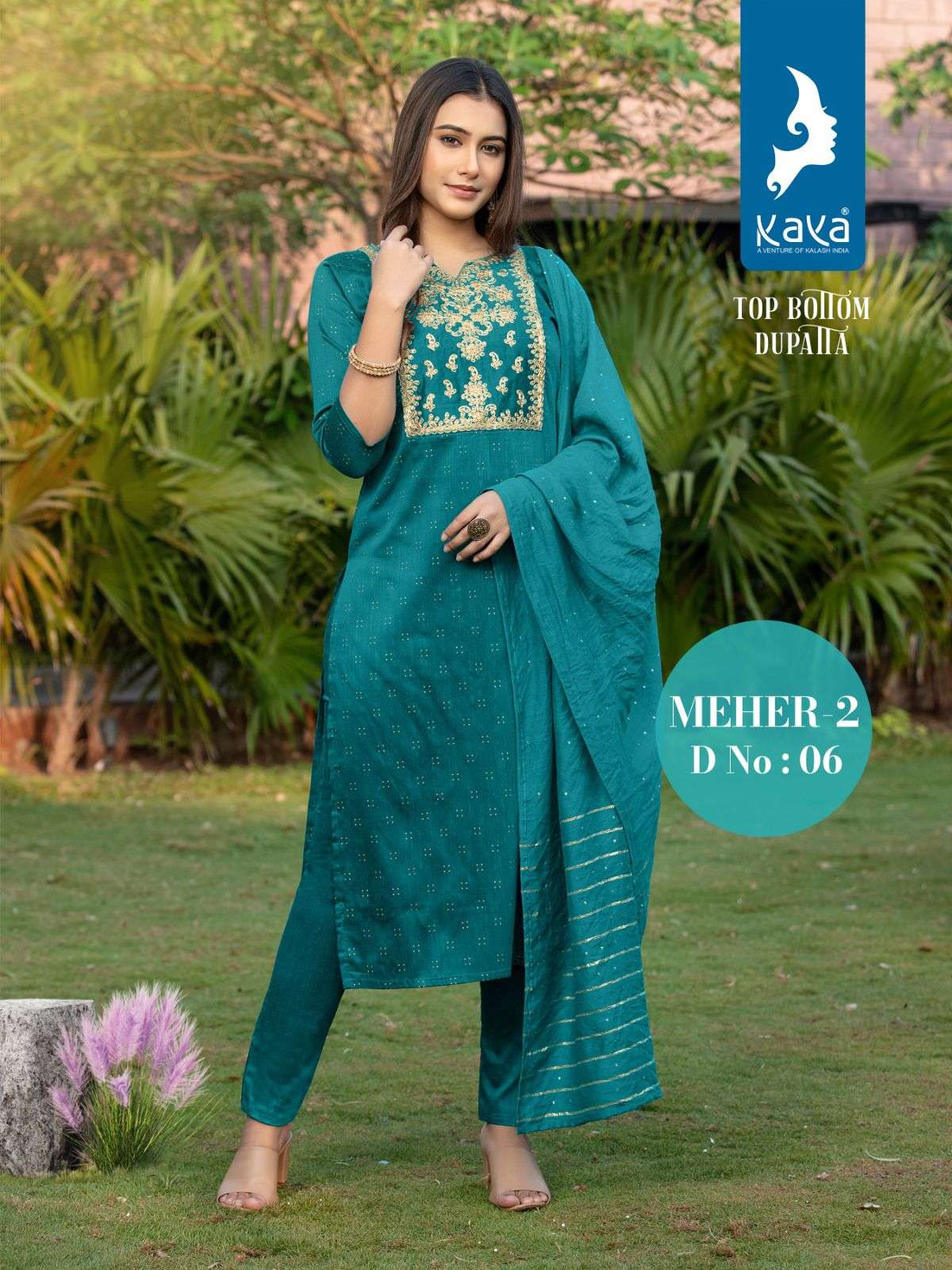 kaya meher vol-2 01-08 series stylish designer top bottom with dupatta catalogue collection 2023 