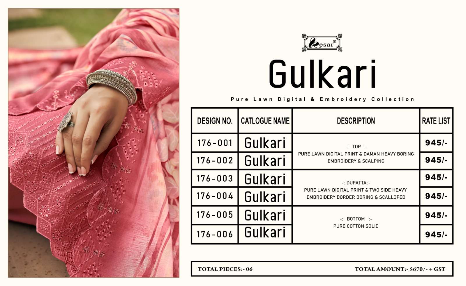 kesar gulkari lawn cotton designer salwar kameez catalogue online supplier surat 