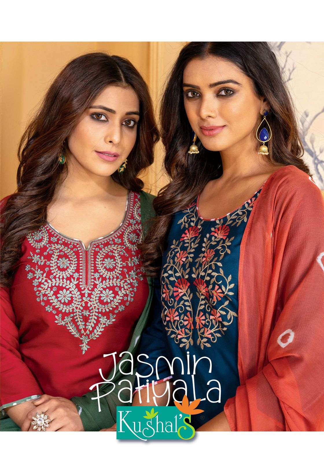 kushals jasmin patiyala stylish designer top bottom with dupatta catalogue manufacturer surat 