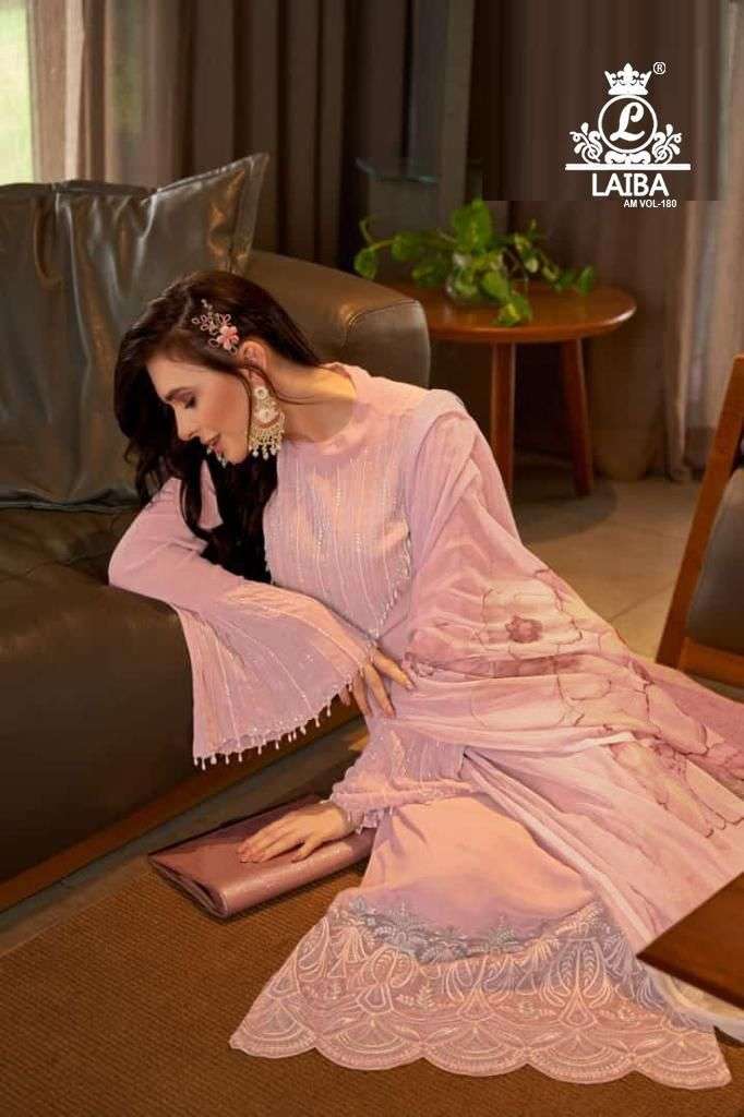 laiba am vol-180 stylish designer salwar pakistani suits online supplier surat