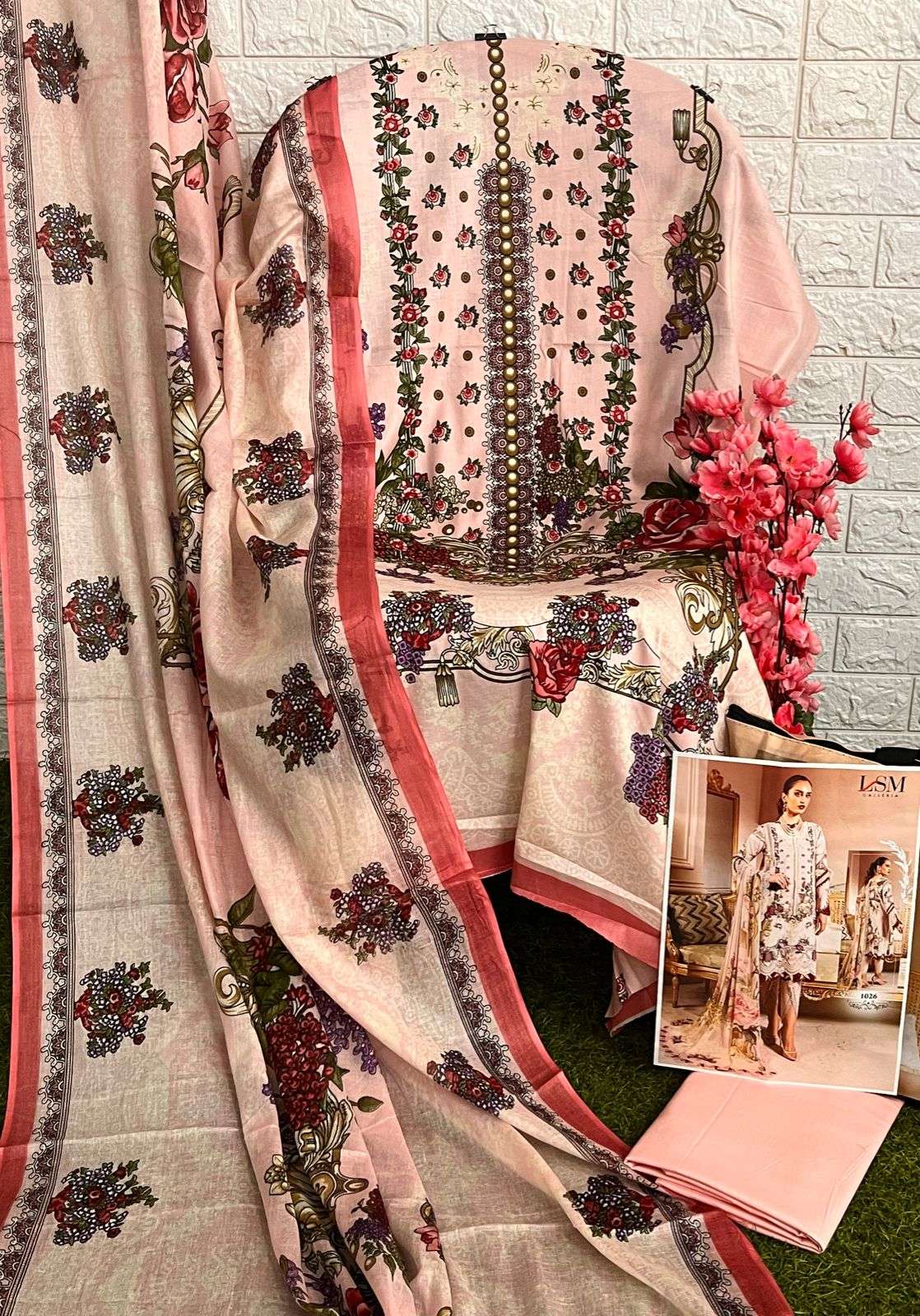 lsm galleria parian dream vol-3 1021-1026 series fancy designer pakistani salwar suits catalogue wholesaler in surat 