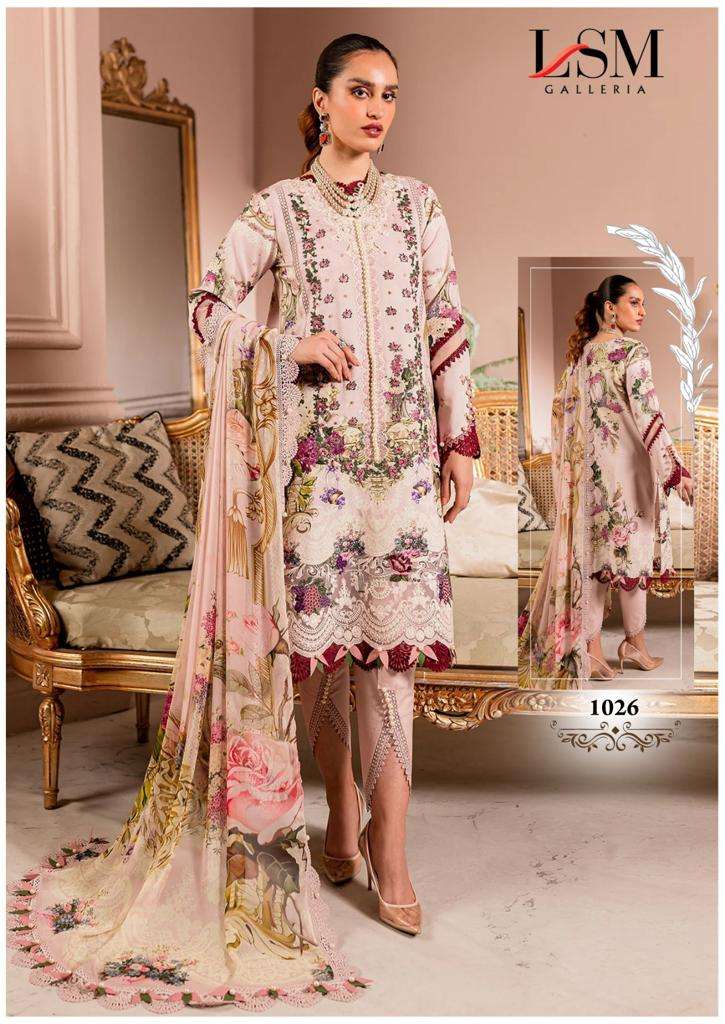 lsm galleria parian dream vol-3 1021-1026 series fancy designer pakistani salwar suits catalogue wholesaler in surat 