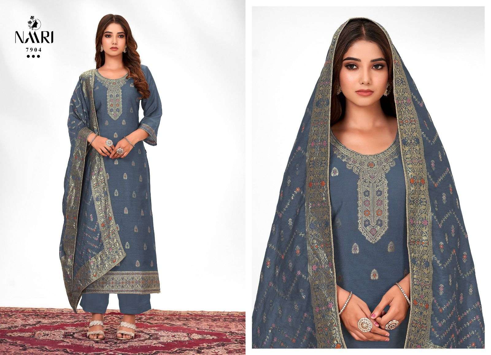 naari zilmil 7901-7904 series stylish designer salwar kameez catalogue collection 2023