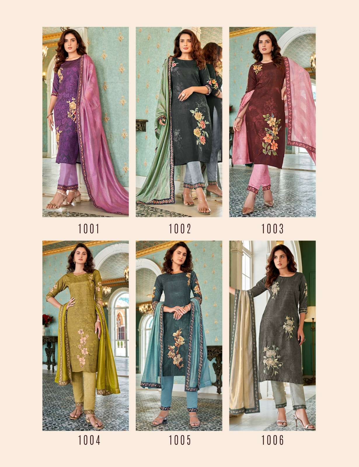 parra studio jumariya 1001-1006 series stylish designer kurtis catalogue online supplier surat 