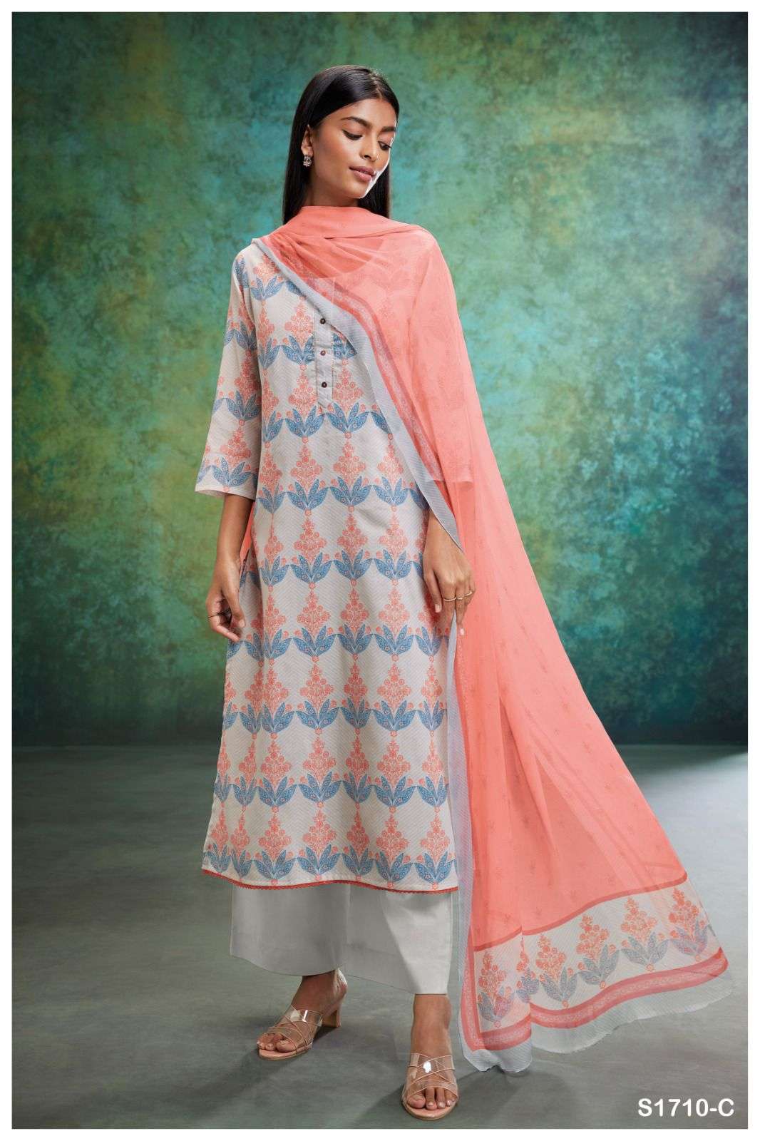 paula 1710 series by ganga premium cotton designer salwar suits wholesale price surat 