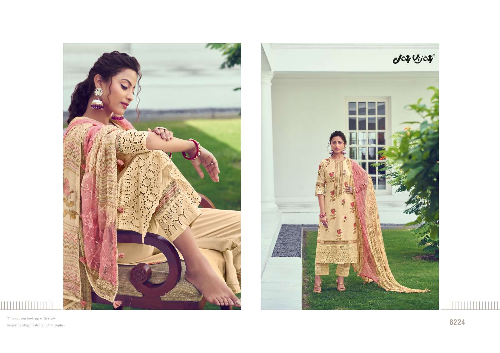 purvai vol-2 by jayvijay pure cotton designer salwar kameez catalogue manufacturer surat