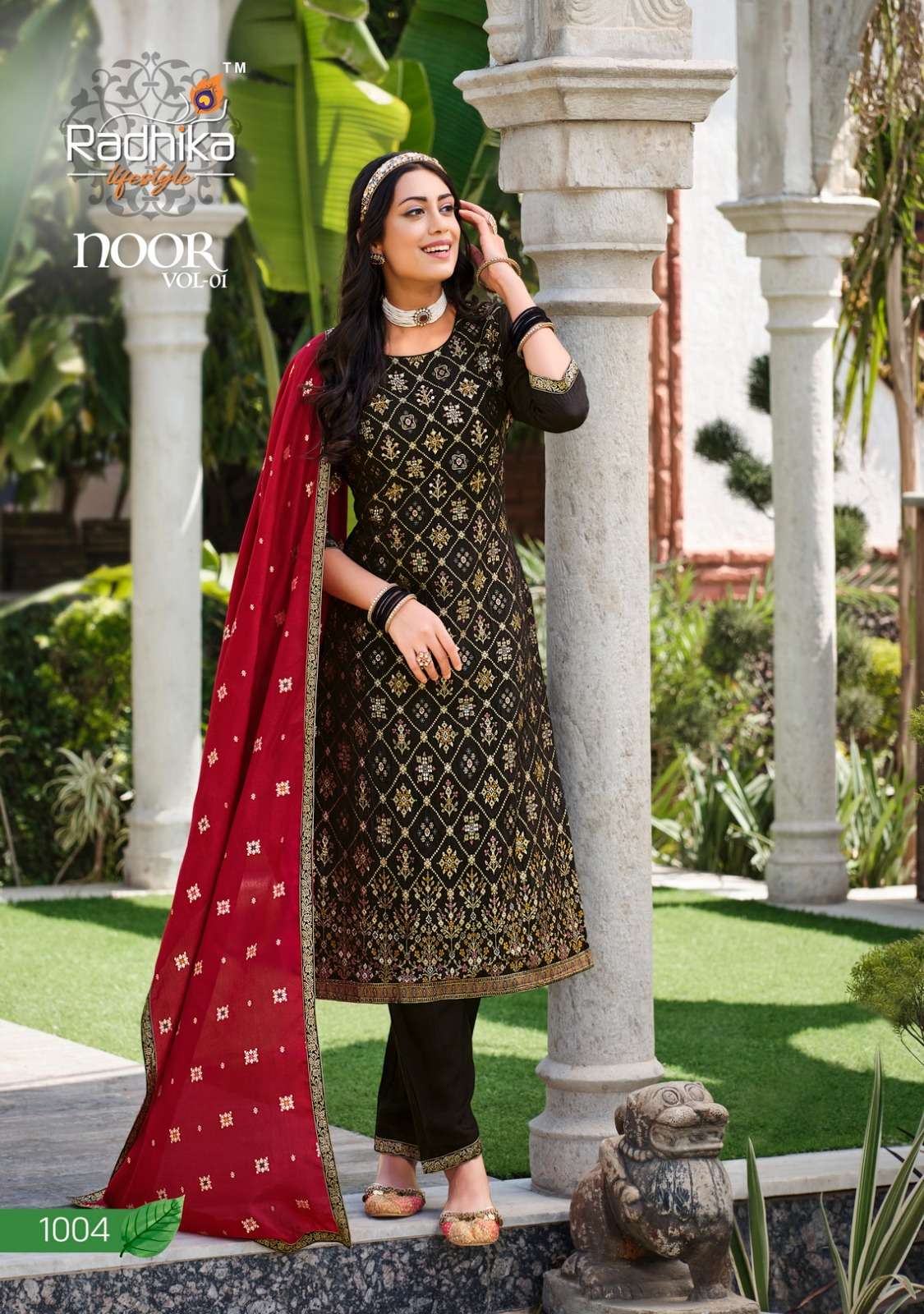 radhika lifestyle noor vol-1 1001-1006 series exclusive designer kurtis catalogue design 2023 