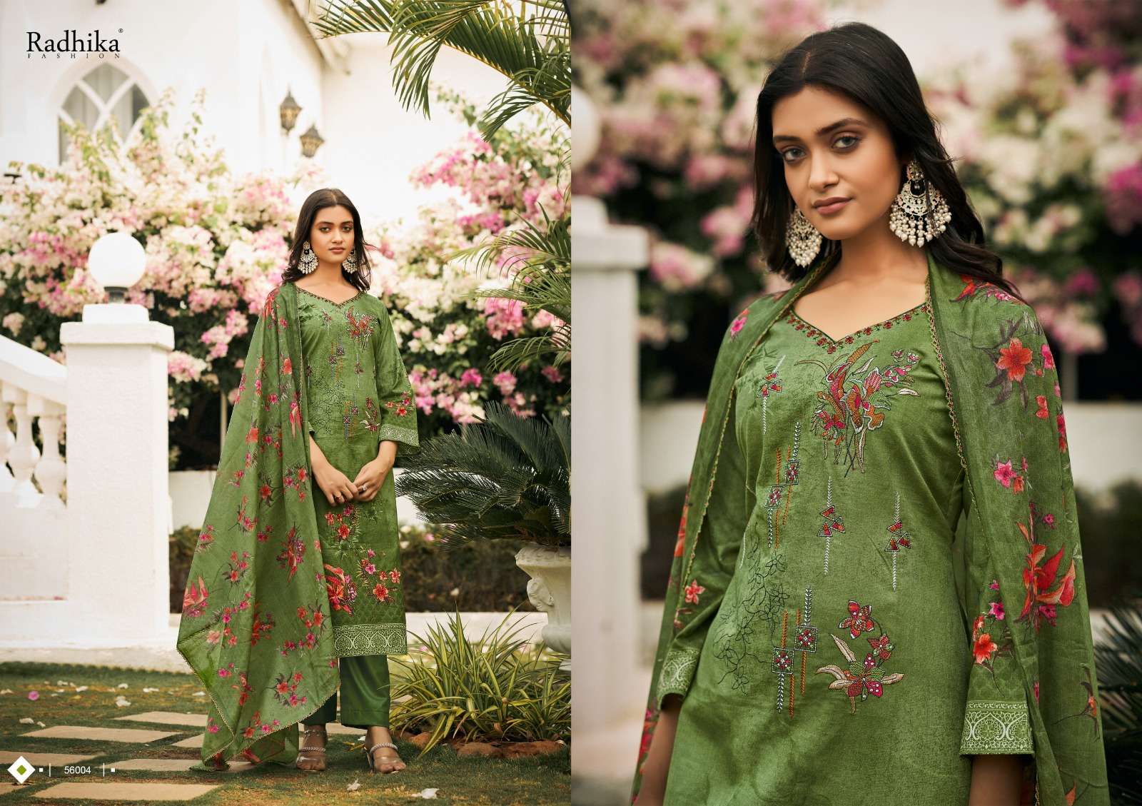 radhika mussaret vol-22 pure cambric cotton fancy unstich salwar kameez wholesale price 