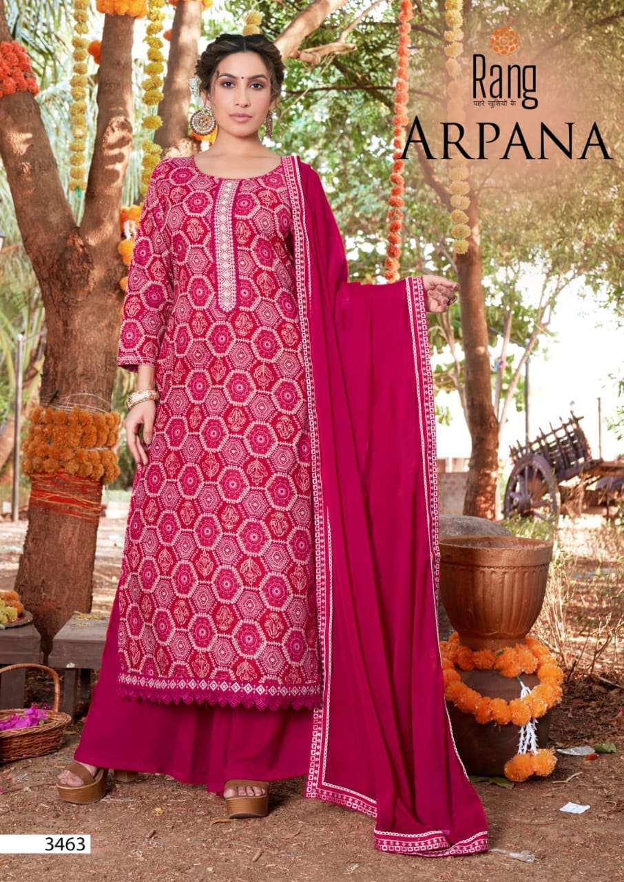rang arpana 3461-3464 series cambric cotton exclusive party wear salwar suits online dealer surat 