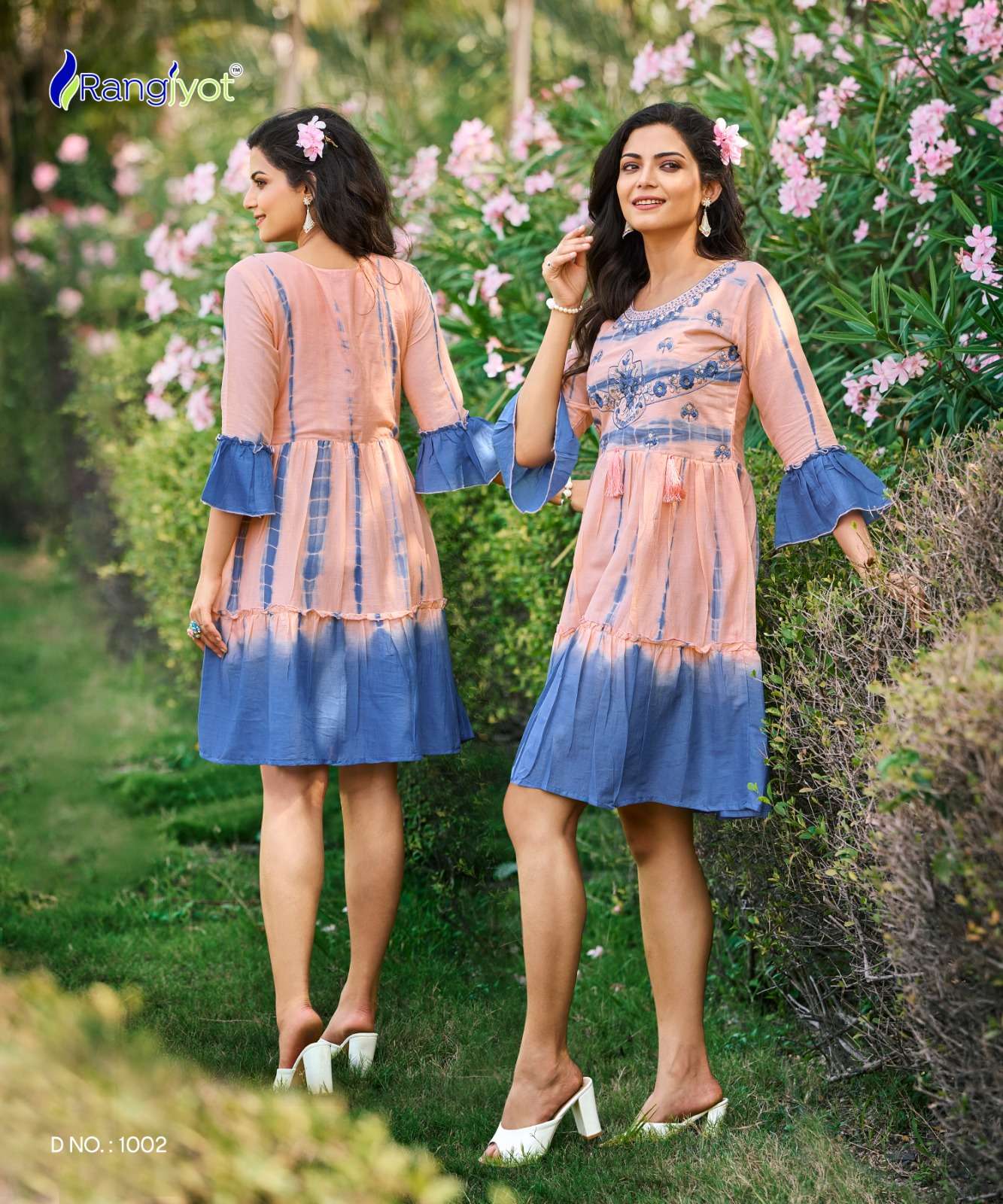 rangjyot rich girl 1001-1007 series fancy look designer tunic catalogue online dealer surat