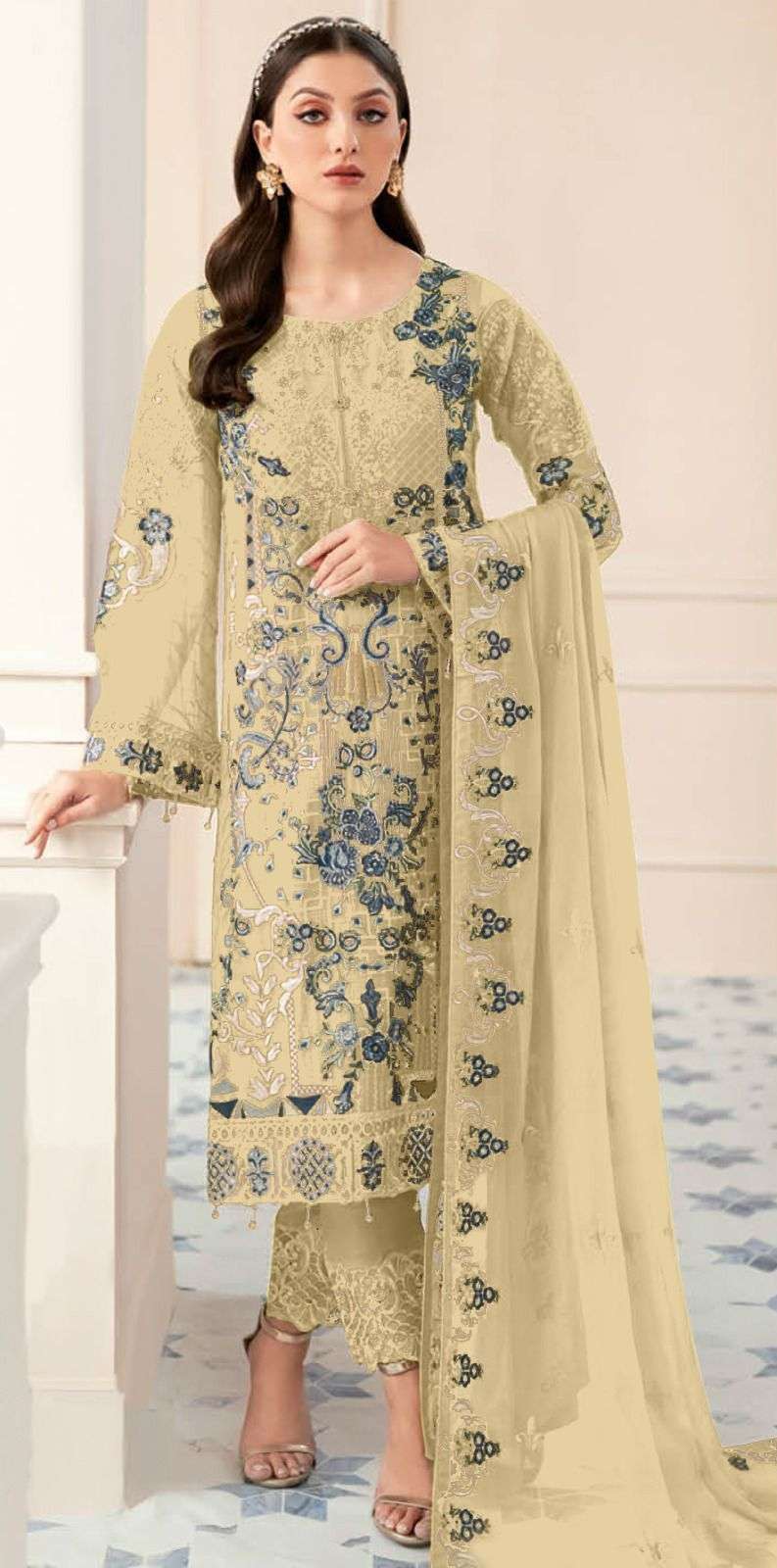 serine 116 series faux georgette designer pakistani salwar suits latest collection in surat 