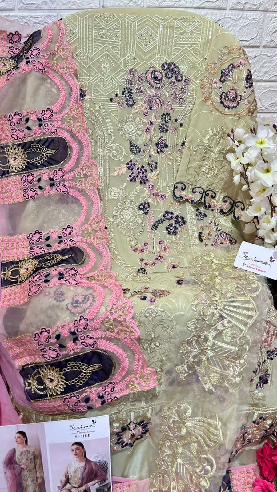 serine 118 series georgette designer pakistani salwar suits wholesale price surat