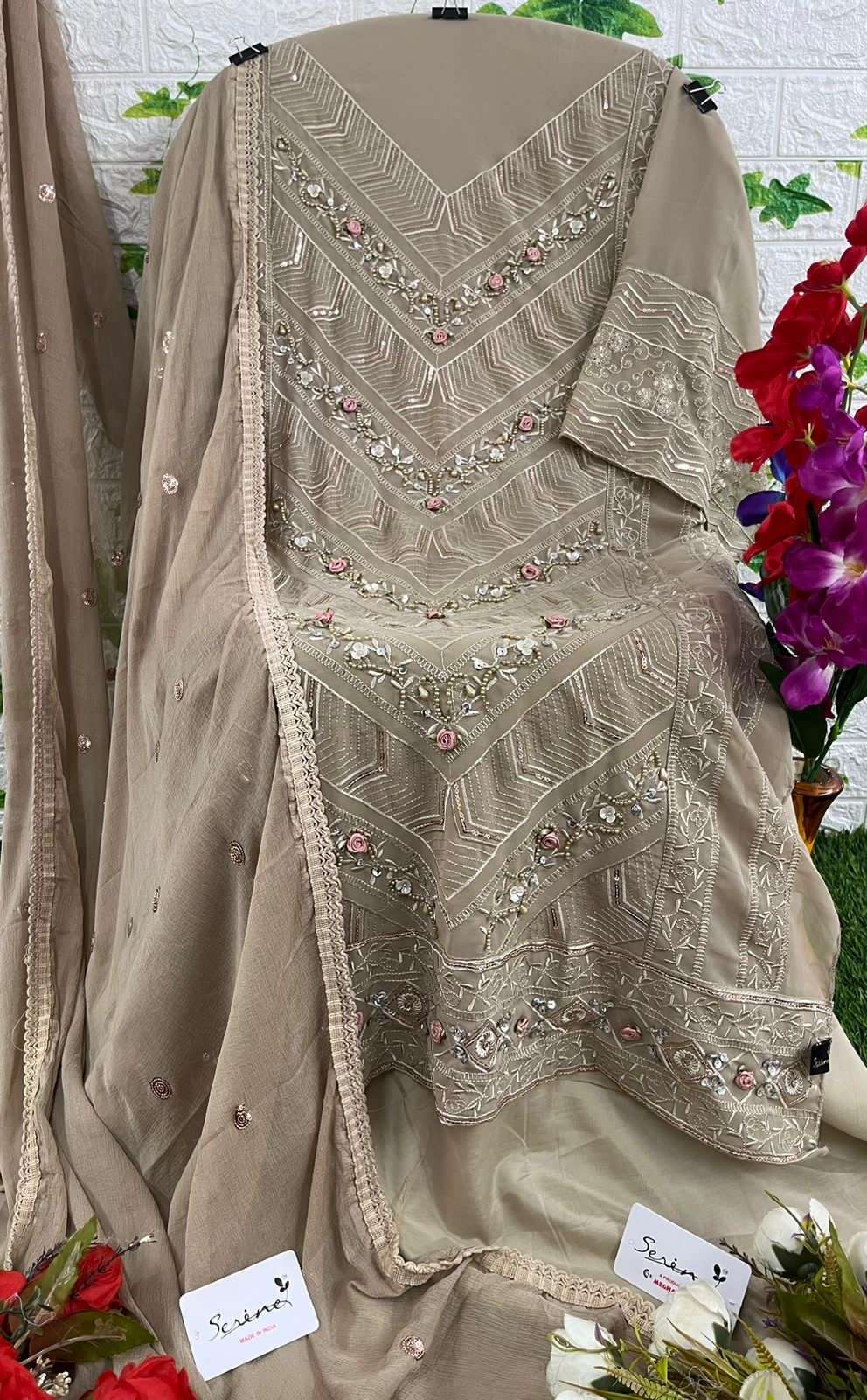 serine 143 new colour georgette embroidered wholesale pakistani salwar kameez surat
