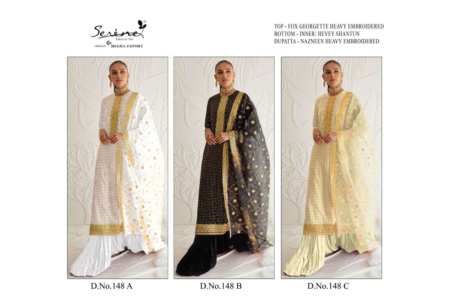serine 148 series stylish designer pakistani salwar suits latest collection surat
