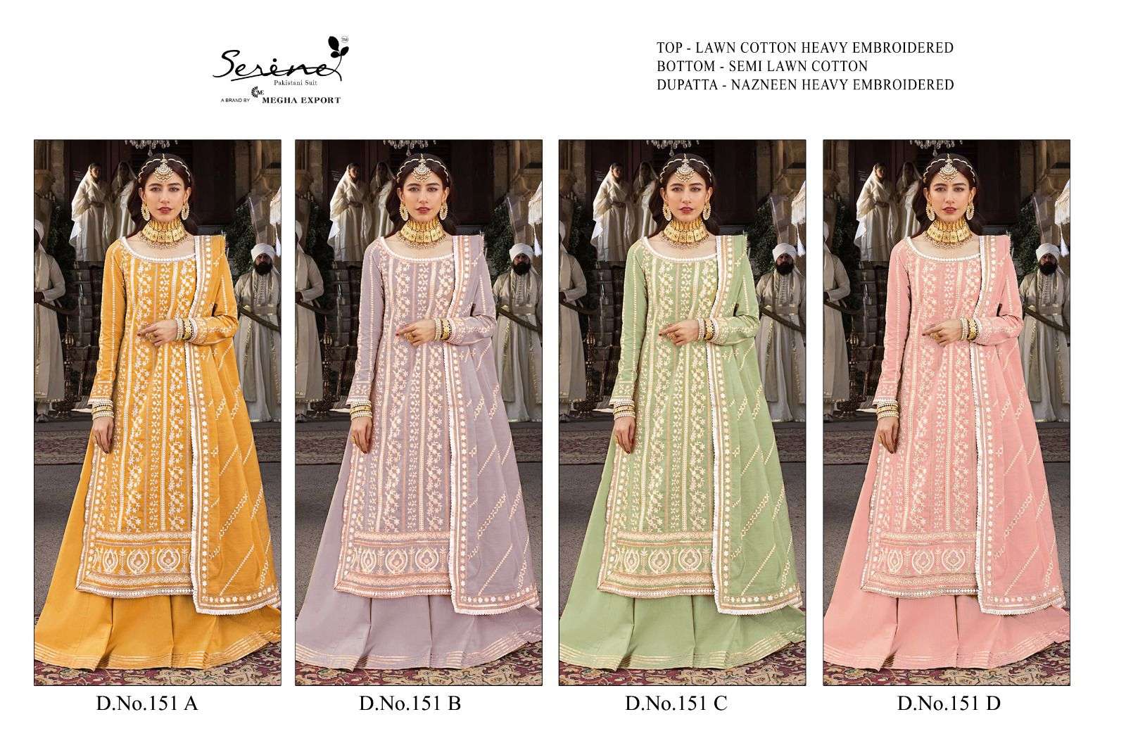 serine 151 series bridal look designer salwar suits catalogue latest collection 2023 