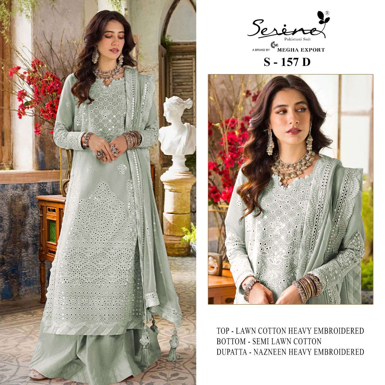 serine 157 colours editon lawn cotton fancy embroidered salwar kameez wholesale price 