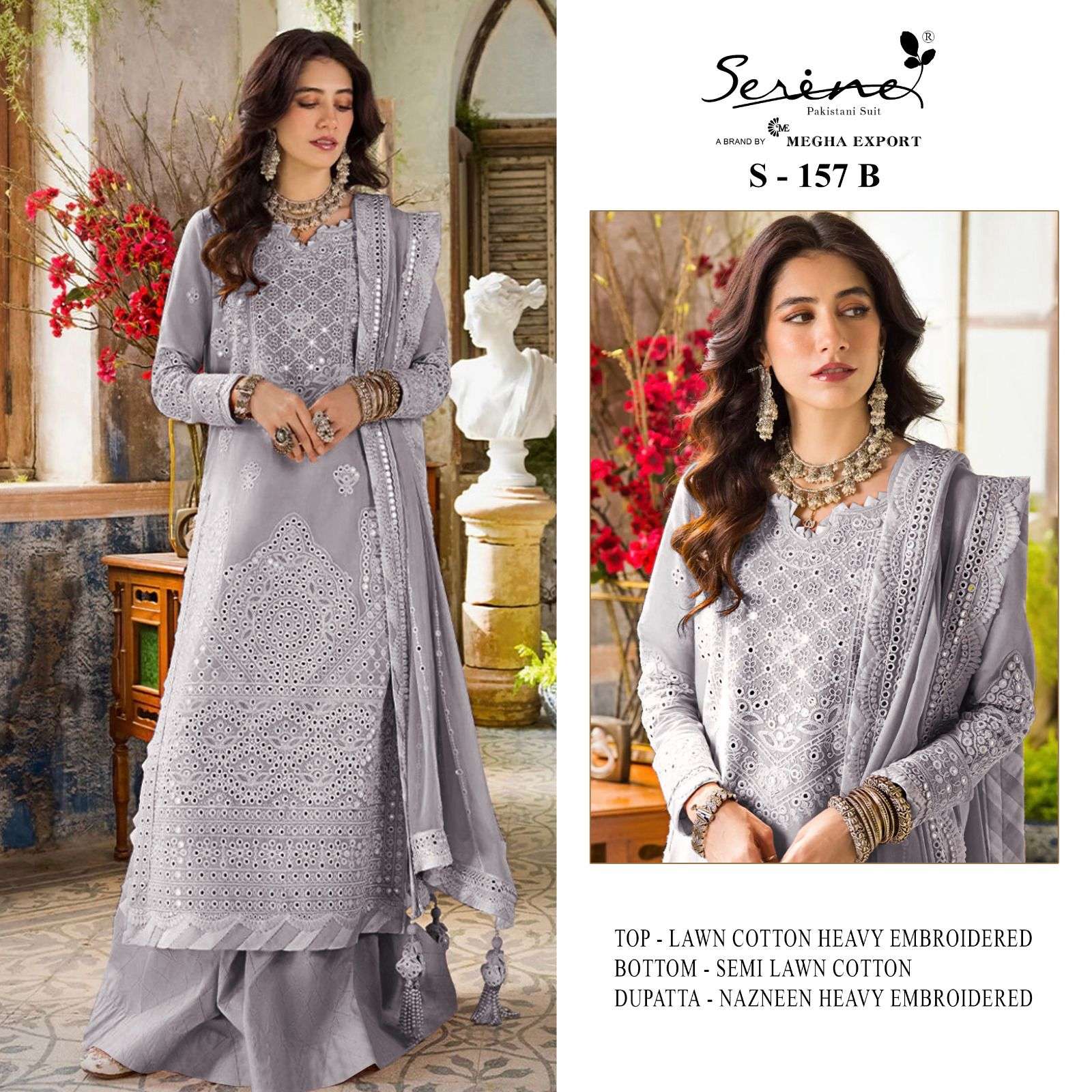 serine 157 colours editon lawn cotton fancy embroidered salwar kameez wholesale price 
