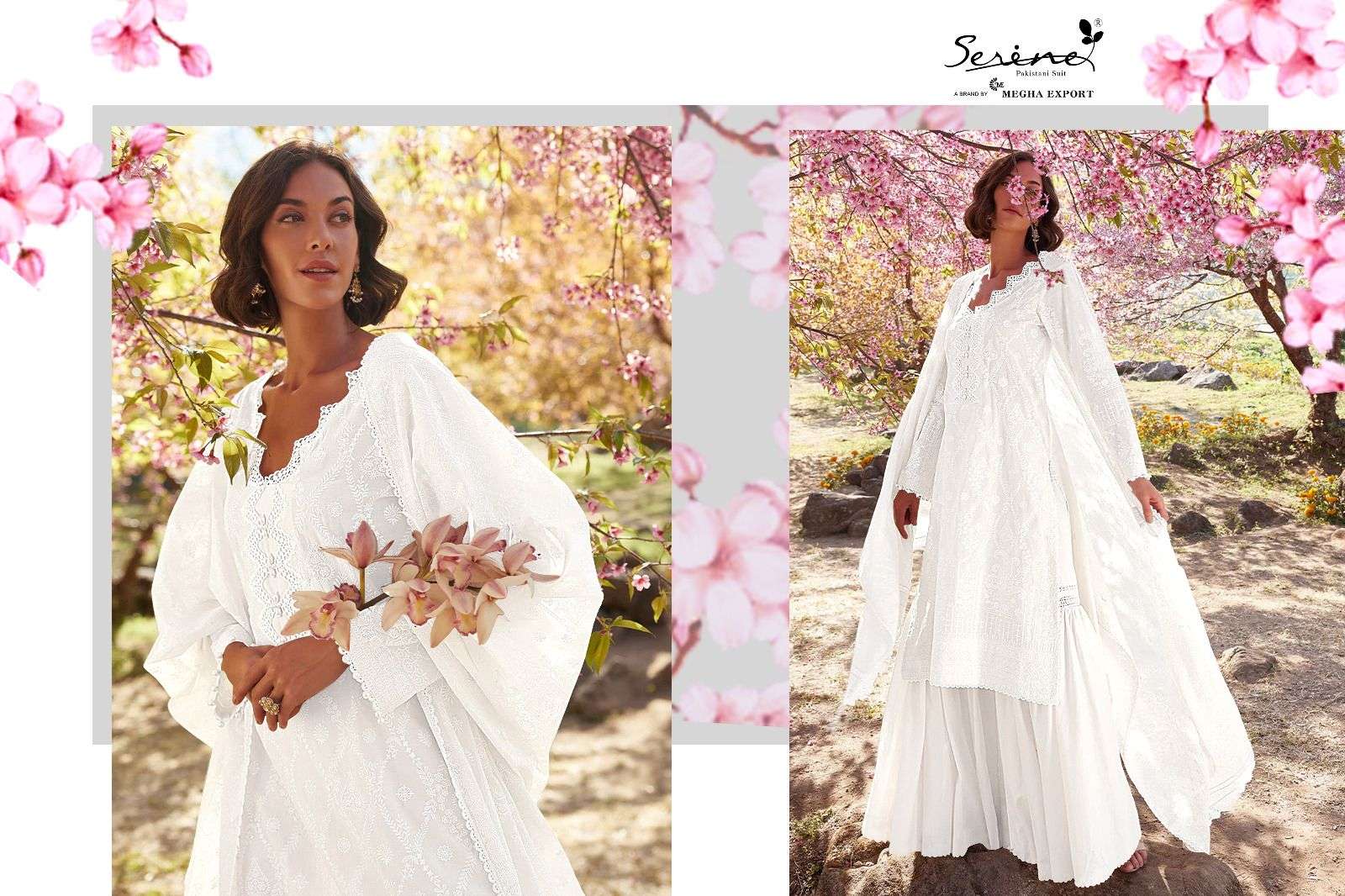 serine lawnkari 56001-56005 series lawn cotton embroidred original pakisatni concept suits online 
