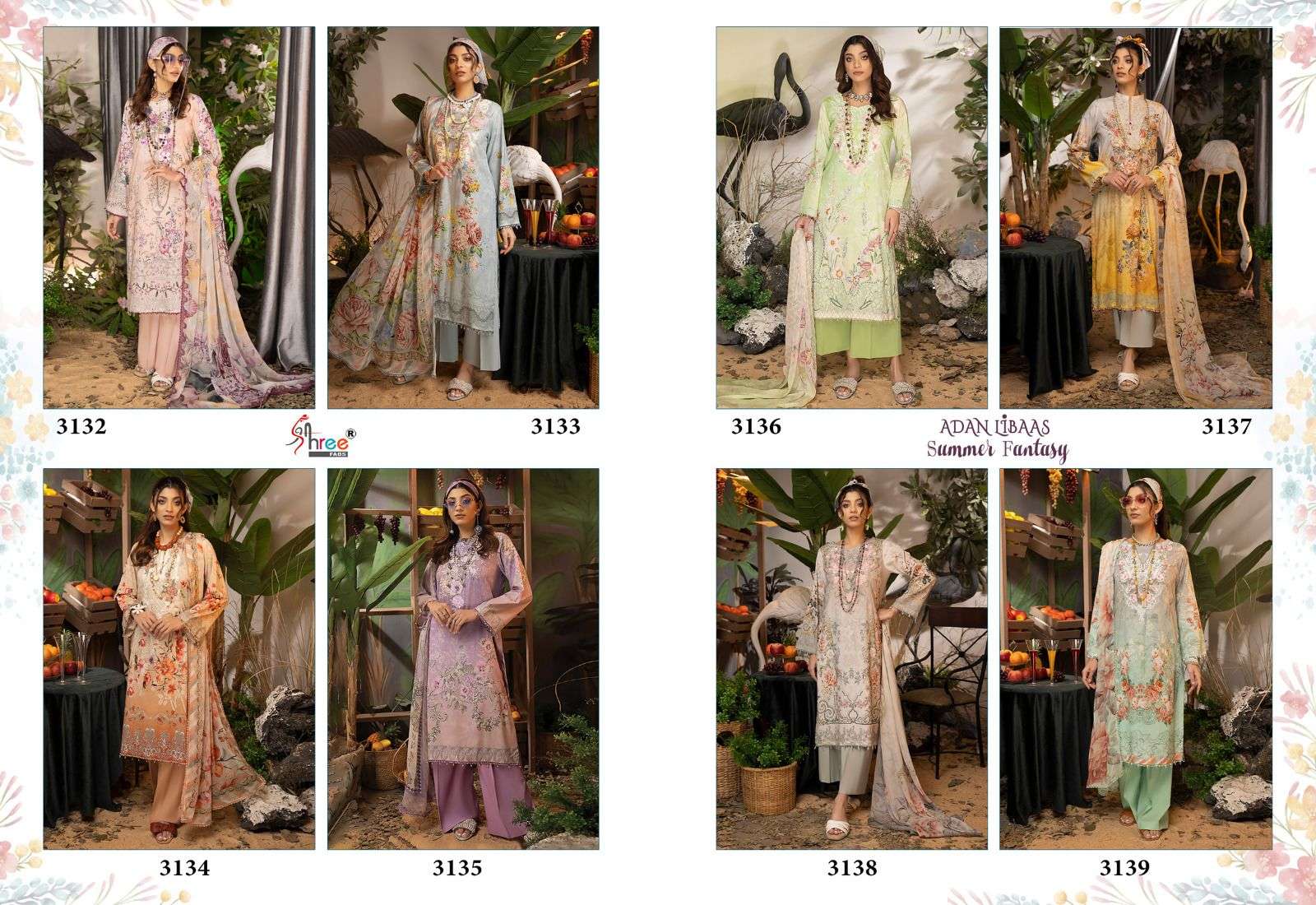 shree fabs adan libaas summer fantasy catalogue wholesale supplier in surat best price 