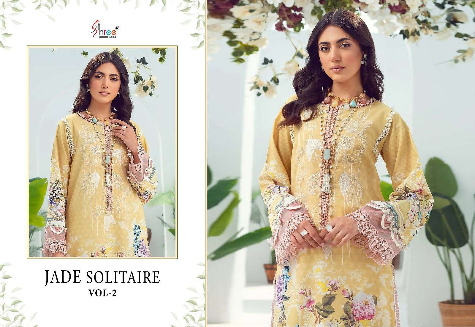 shree fabs jade solitaire vol-2 3087-3090 series latest pakistani salwar kameez wholesale price 