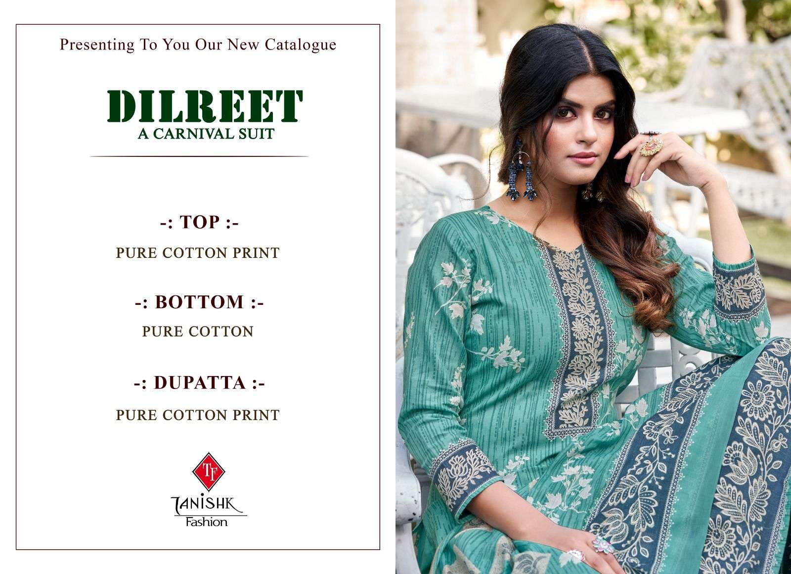 tanishk fashion dilreet 8001-8008 series untisch designer salwar suits catalogue wholesale price surat 