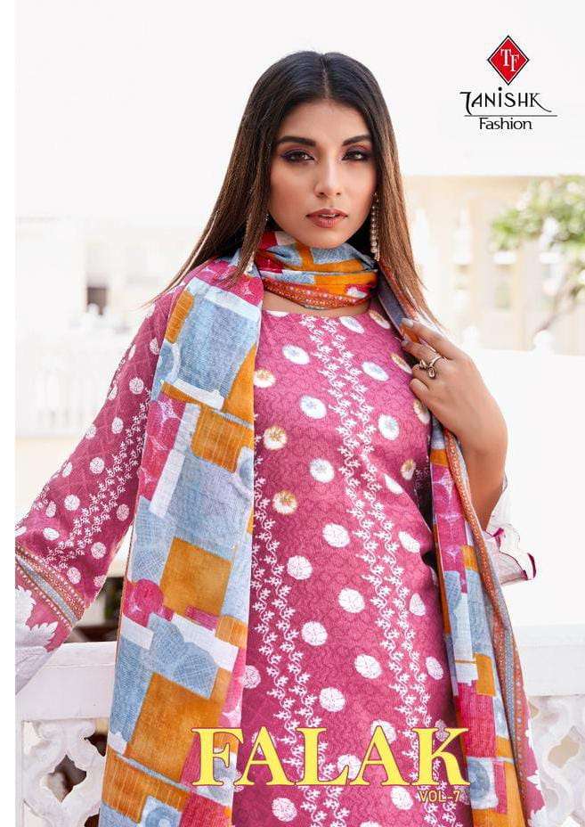 tanishk fashion falak vol-7 series unstich designer salwar suits catalogue wholesale price surat