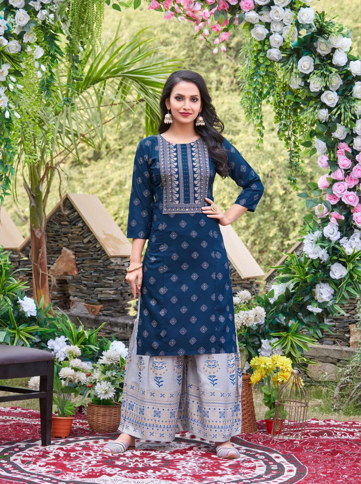 tips and tops olio vol-2 exclusive designer kurti with gharara set latest catalogue collection 2023