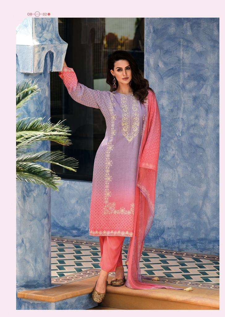 varsha fashion ombre 01-04 series stylish designer salwar suits wholesale price surat 