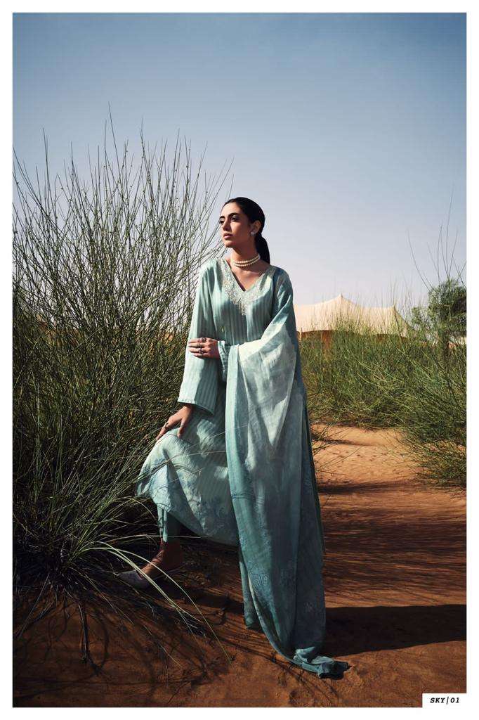varsha fashion pastel sky 01-04 series fancy designer salwar kameez catalogue manufacturer surat
