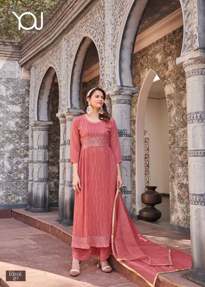 wanna by rimi vol 2 119-126 series fox georgette ready to pant set catalogue wholesale price surat 