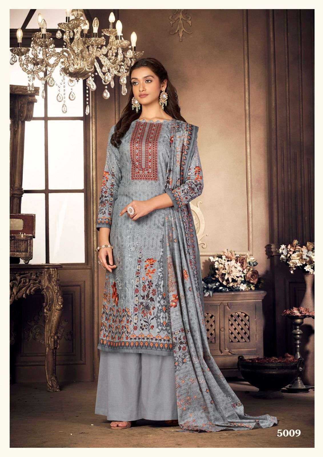 yashika trends riana vol-5 5001-5010 series fancy designer salwar suits catalogue online dealer surat