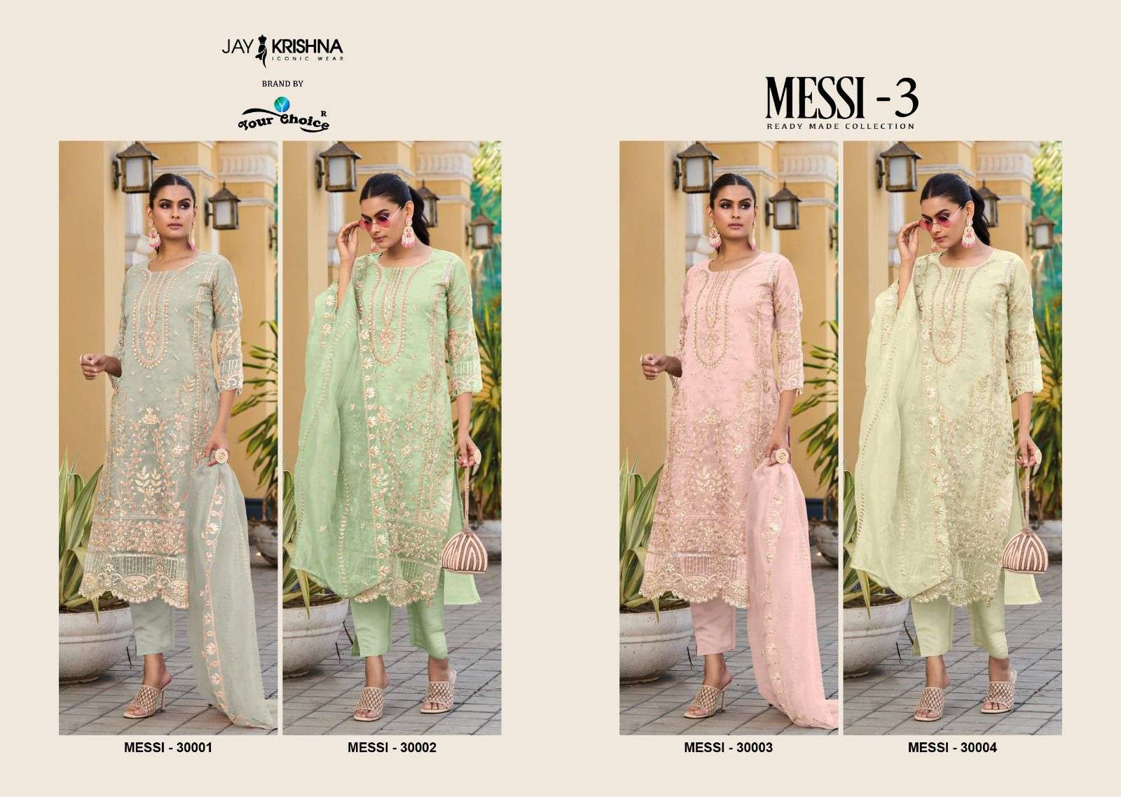 your choice messi vol-3 30001-30004 series party wear salwar suits catalogue collection 2023
